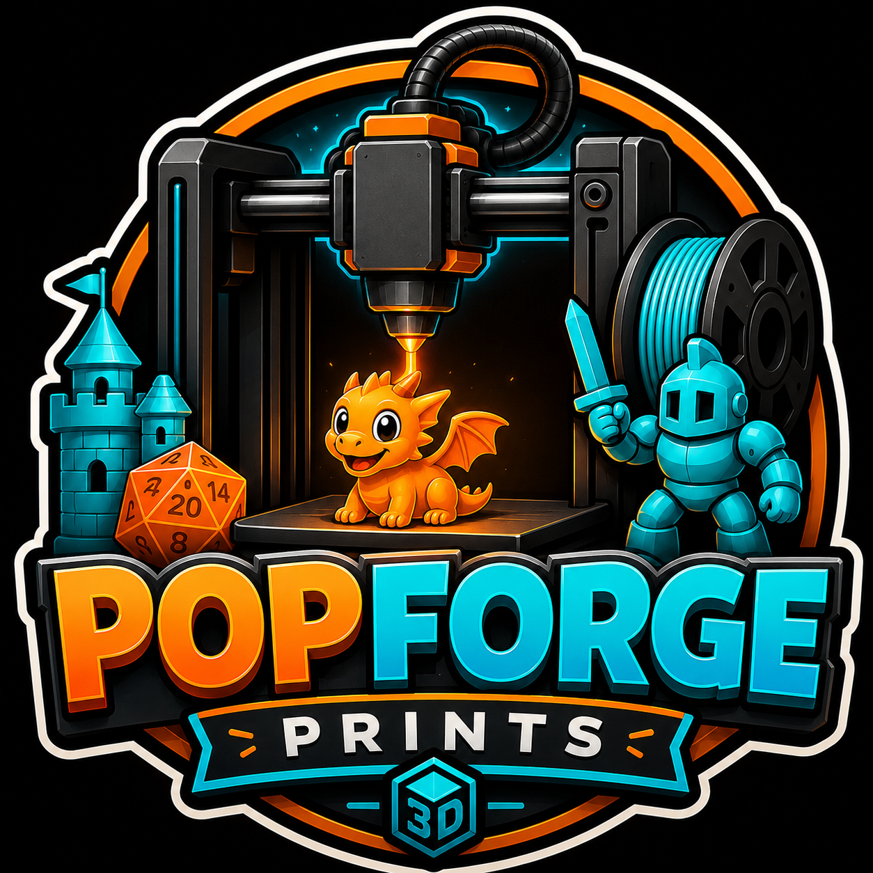 PopForge Prints logo
